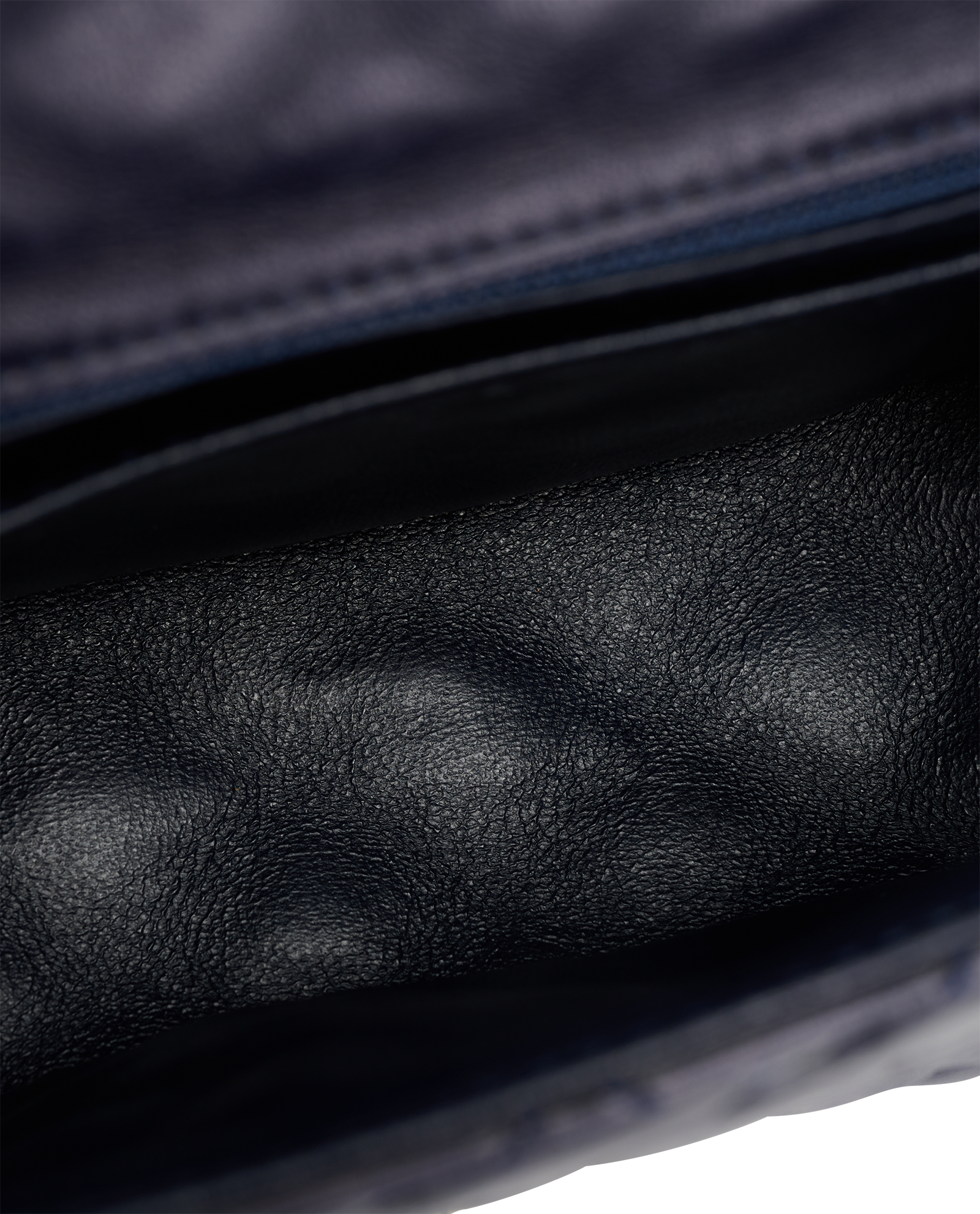 Mini Square Classic Flap, &pound;3,100, Handbags, Navy, Lambskin Leather, Other view